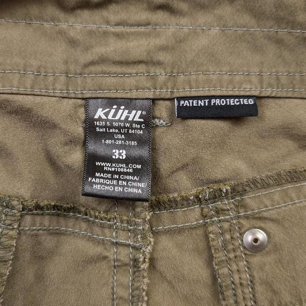 Kuhl Olive Brown Active Wear Shorts Gorpcore Hiking Shorts Size 33 (34 Actual) - Picture 4 of 8
